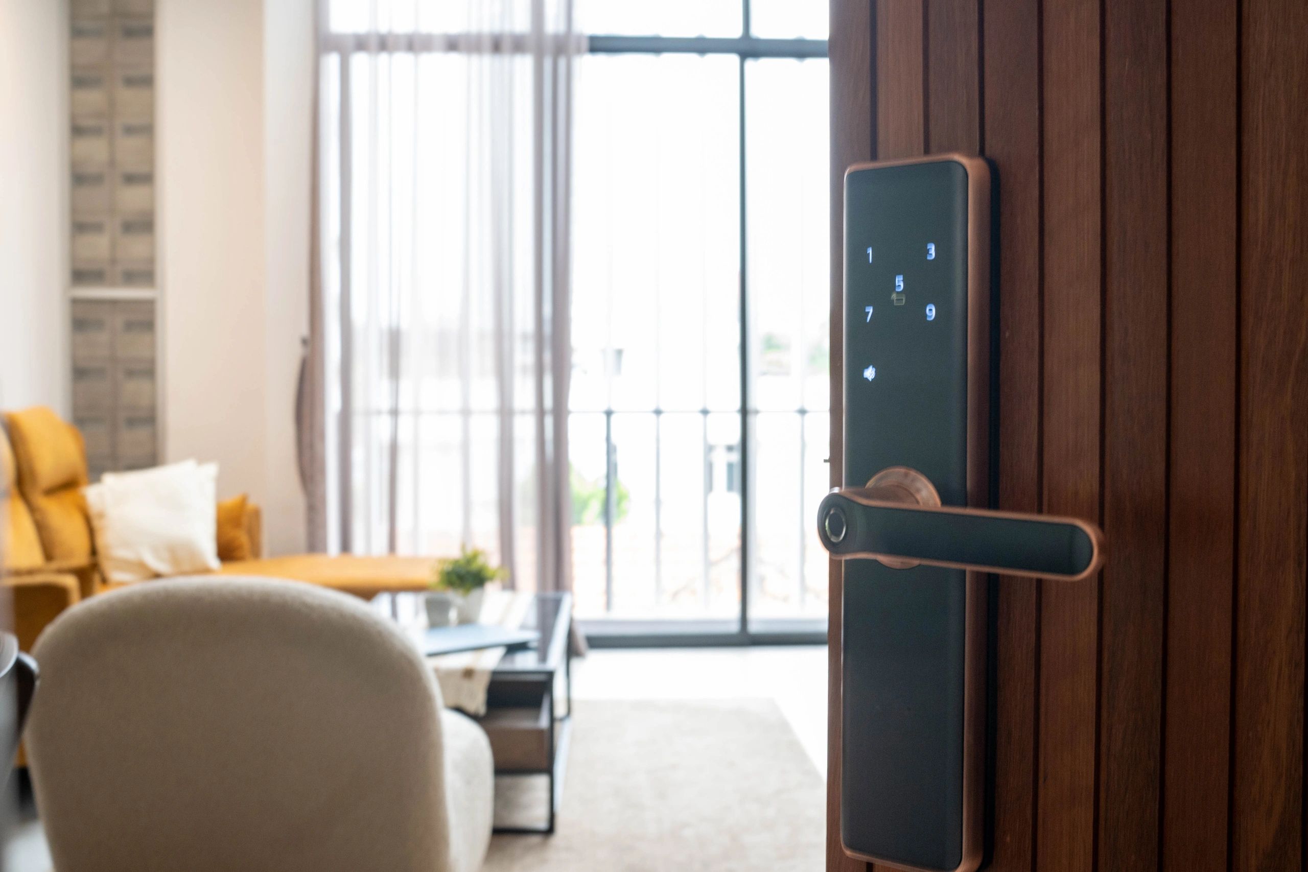 Smart digital door lock for self check-in